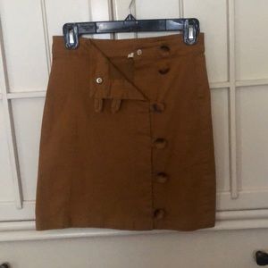 Button up jean skirt